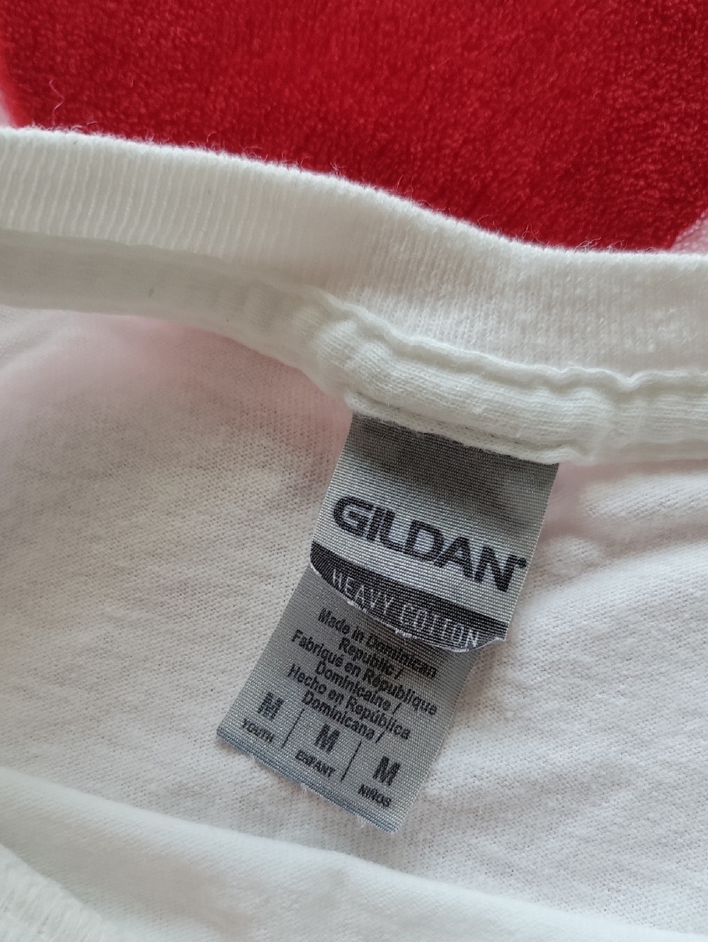 Gildan White Tee with Navy & Orange Apex Leadership Logo - Picture 6 of 6